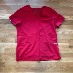 Red Figs scrub top (red)